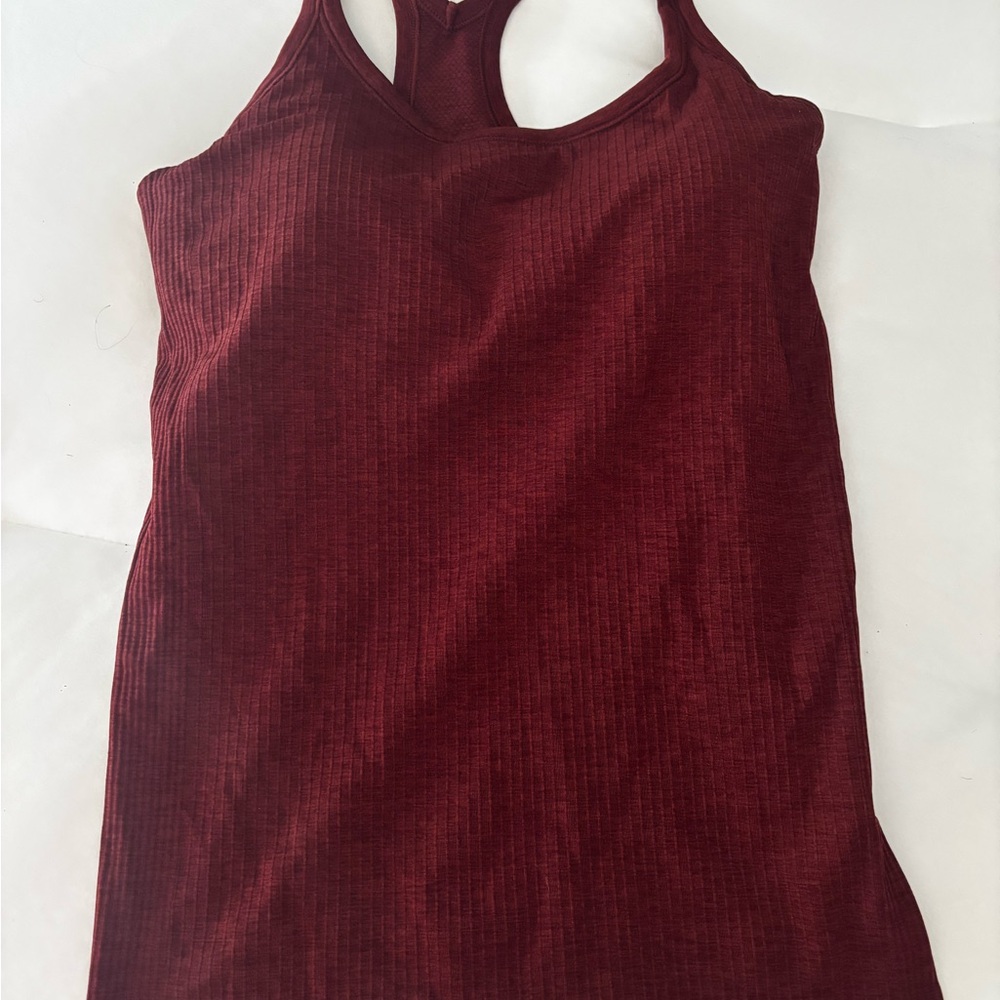 lululemon athletica Ribbed Racerback Tank - Burgundy
